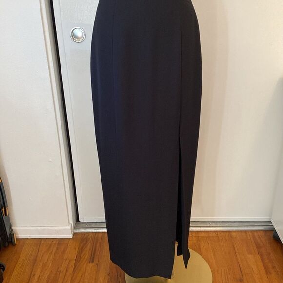 Vintage 80's Reggio Black Strappy Gown Size 4 - Picture 4 of 13
